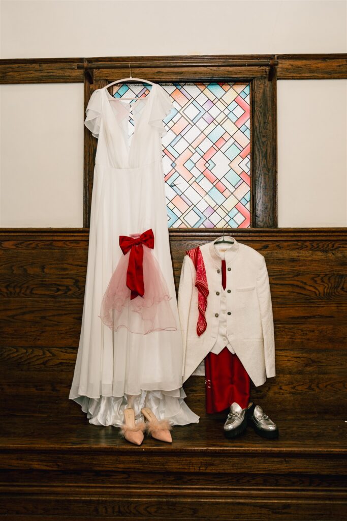 vintage-inspired LGBTQ Alabama elopement celebration at The Pink Lantern, a coffee shop and cocktail bar in Birmingham Alabama.