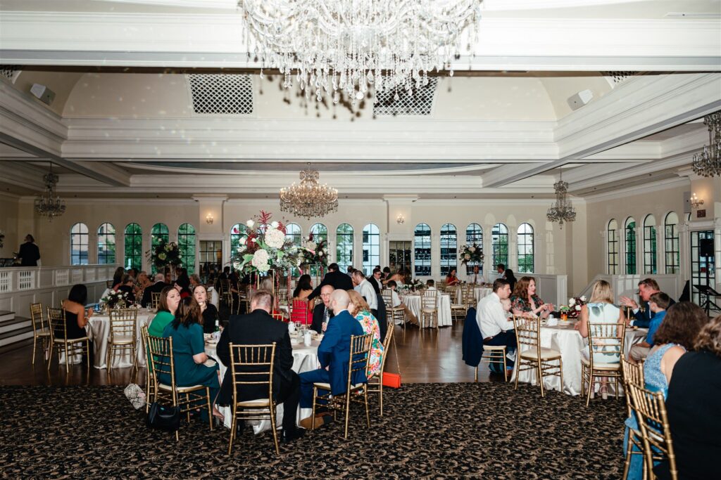 Guests dine at a reception held at The Florentine Birmingham